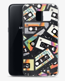 4698 Mockup Case With Phone Default Samsung Galaxy - 80's Cassette Tape Png, Transparent Png, Free Download