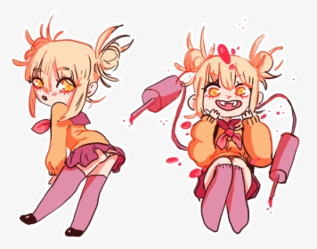 “himiko Toga Chibis 🥀 🥀 🥀 “get These In A Sticker - Cartoon, HD Png Download, Free Download