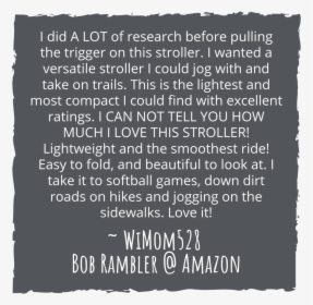 Love Bob Gear Rambler Jogging Stroller Review, HD Png Download, Free Download