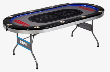 Espn Foldable 10 Player Poker Table , Png Download - Espn Led Poker Table, Transparent Png, Free Download