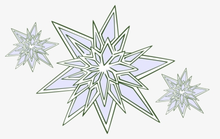 Vector Illustration Of Snowflake Snow Ice Crystals - Drawing, HD Png Download, Free Download