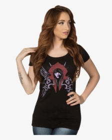 Womens World Of Warcraft Lady Sylvanas Scoop T-shirt - Sylvanas Tricko, HD Png Download, Free Download