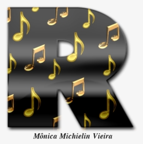 Moldes De Letras Alfabeto Con Notas Musicales, HD Png Download, Free Download