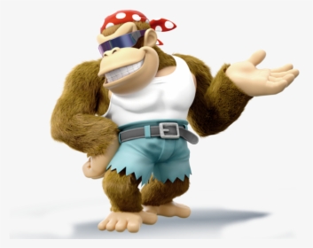 Funky Kong Smash4 Styled Render By Machriderz-d7ri2t4 - Funky Kong, HD Png Download, Free Download