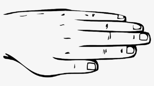 Back Part Paper Outline Hand Human Body Hands Back Of Hand Outline Hd Png Download Kindpng