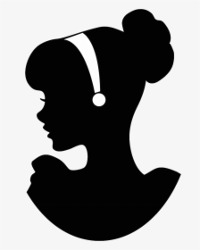 Cinderella Png - Black Princess Silhouette, Transparent Png, Free Download