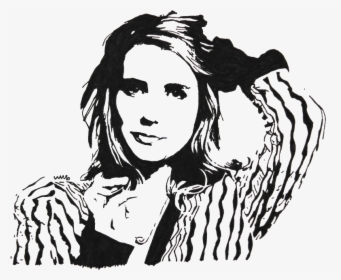 Emma Roberts Stencil , Png Download - Emma Roberts 1080p, Transparent Png, Free Download