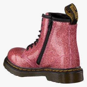Pink Dr Martens Lace-up Boots 1460 Glitter Stars - Work Boots, HD Png Download, Free Download