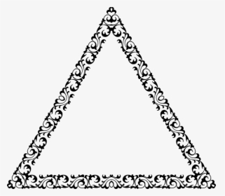 Triangle,symmetry,angle - Decorative Triangle Clipart, HD Png Download, Free Download