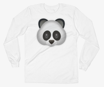 Men"s Emoji Long Sleeve T-shirt - Panda, HD Png Download, Free Download