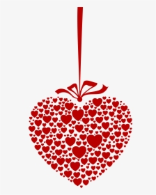 Hanging Heart Transparent Png Clip Art Image - Valentine Hearts Png, Png Download, Free Download
