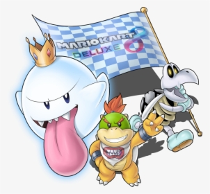 “a Drawing I Did Featuring The Returning Veterans In - King Boo Bowser Jr, HD Png Download, Free Download