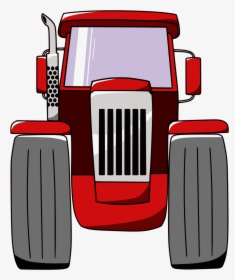 Svg Free Stock Tractor Farm Free On Dumielauxepices - Tractor Front View Cartoon, HD Png Download, Free Download