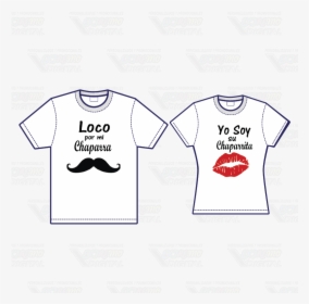 Playeras 2 Piezas Para Pareja Novios Color Blanca - Illustration, HD Png Download, Free Download