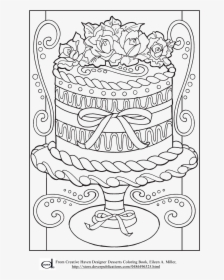 Bathroom Design Weddingng Book Color Pages For Kids - Realistic Cake Coloring Pages, HD Png Download, Free Download