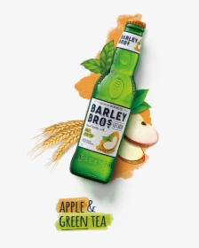 Productlineup Main Image 33cl Bottle Layingdown Apple - Barley Bros Green Tea, HD Png Download, Free Download