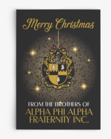 Alpha Phi Alpha Christmas Card - Alpha Phi Alpha Christmas, HD Png Download, Free Download