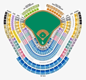 Dodger Stadium Seating Chart With Seat Numbers - Bullpen Loge Box Mvp Dodger Stadium, HD Png Download, Free Download