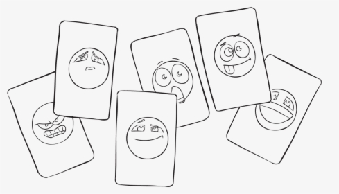 Set Of Colourful Cards Called Emoji Cards Used For - Drawing, HD Png Download, Free Download