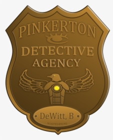 Pinkerton Detectives Badge Png, Transparent Png, Free Download