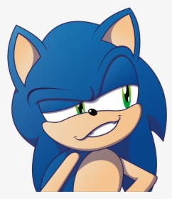 Sonic The Hedgehog Smirking, HD Png Download, Free Download