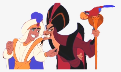 #disney #aladdin #jafar #iago - Aladdin And Jafar Cartoon, HD Png Download, Free Download