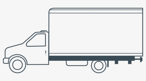 Truck Clipart Box Truck - Cartoon Box Truck Clip Art, HD Png Download, Free Download