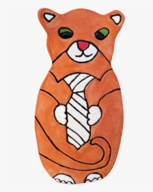 Cat Themed Wall Decor Orange Cat - Cartoon, HD Png Download, Free Download