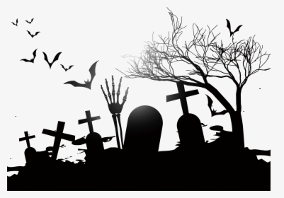 Cemetery Png Download - Halloween Vector Designs, Transparent Png, Free Download