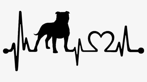 Pitbull Heartbeat Decal, HD Png Download, Free Download