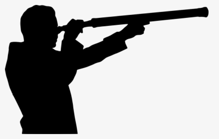 Man With Telescope Silhouette, HD Png Download, Free Download