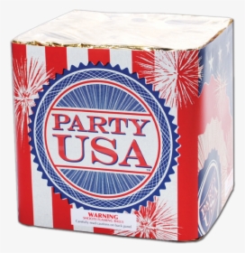 Red White And Blue Usa Party Finale Cake Fireworks - Party In The Usa Firework, HD Png Download, Free Download