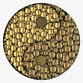 Golden Circles Yin Yang - Circle, HD Png Download, Free Download