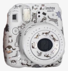 #white #camera #polaroid #cats #aesthetic - Instant Camera, HD Png Download, Free Download
