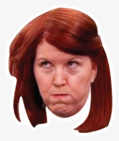 Meredith Celebrity Head Sticker - Meredith From The Office Memes, HD Png Download, Free Download