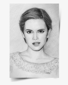 Clipart Free Download Celebrity Portraits On Wacom - Emma Watson Drawing, HD Png Download, Free Download