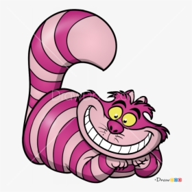 How To Draw Cheshire Cat 2, Alice In Wonderland - Cat From Alice In Wonderland Drawing, HD Png Download, Free Download
