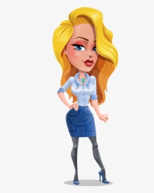 Pretty Girl Cartoon Vector Character Aka Pearl - Girl Cartoon Png, Transparent Png, Free Download