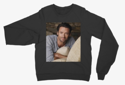 Hugh Jackman Smiling ﻿classic Adult Sweatshirt - Sweater, HD Png Download, Free Download