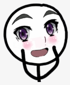 Face Facial Expression Smile Nose Eye Emotion Head - Ahegao Face Png, Transparent Png, Free Download