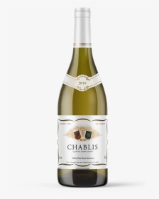 Wine Burgundy Chablis Wine - Glass Bottle, HD Png Download, Free Download