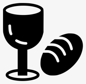 Wine And Bread - Bread And Wine Icon, HD Png Download, Free Download