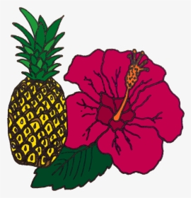 Pineapple & Hibiscus - Pineapple, HD Png Download, Free Download