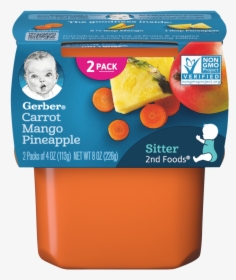 2nd Foods Carrot Mango Pineapple - Gerber Sweet Potato Turkey, HD Png Download, Free Download