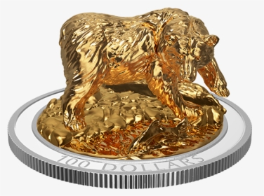 Canada Grizzly Bear Silver Coin - Royal Canadian Mint 3d, HD Png Download, Free Download