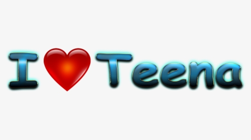 Teena Love Name Heart Design Png - Heart, Transparent Png, Free Download