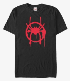 Miles Symbol Spider Man Into The Spider Verse T Shirt - Spider Man Into Spider Verse Logo, HD Png Download, Free Download