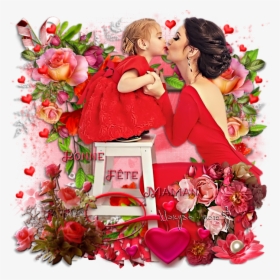 ♥♥♥ Bonne Fête Maman - Garden Roses, HD Png Download, Free Download