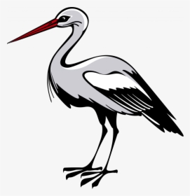 Best Free Stork Png Clipart - Stork Clipart Black And White, Transparent Png, Free Download