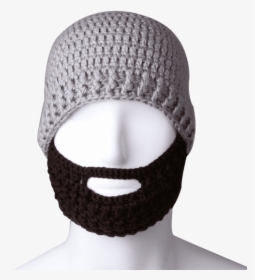 Free Fisher Unisex Knit Beanie Stubble Beard - Knit Cap, HD Png Download, Free Download